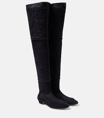 Awar Cuissarde 25 suede over-the-knee boots | The Row