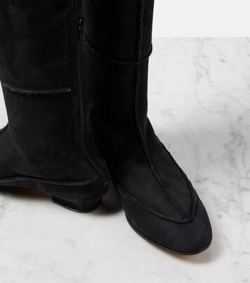 Awar Cuissarde 25 suede over-the-knee boots | The Row