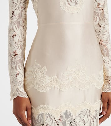 Maxikleid mit Spitze | Rabanne