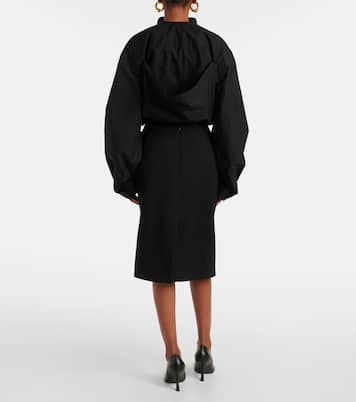 Hourglass wool midi skirt | Balenciaga