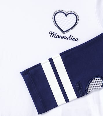 Cotton jersey top and leggings set | Monnalisa