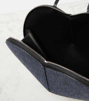 Schultertasche Le Cœur aus Denim | Alaïa