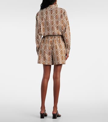 High-Rise Shorts Taiga aus Baumwolle | Max Mara