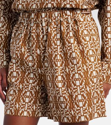 High-Rise Shorts Taiga aus Baumwolle | Max Mara