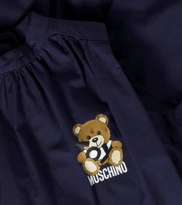 Logo cotton dress | Moschino Kids