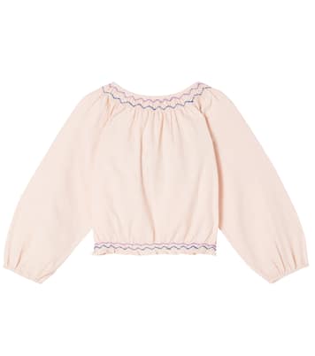 Top Marinella aus Baumwolle und Leinen | Louise Misha