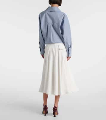 Pleated midi skirt | Bottega Veneta