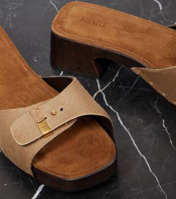 Mules Britt 25 en cuir façon poulain | Khaite