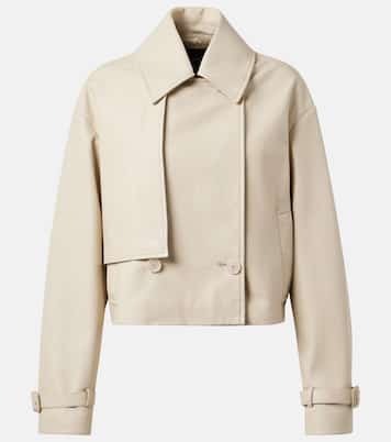 Cropped leather jacket | Joseph