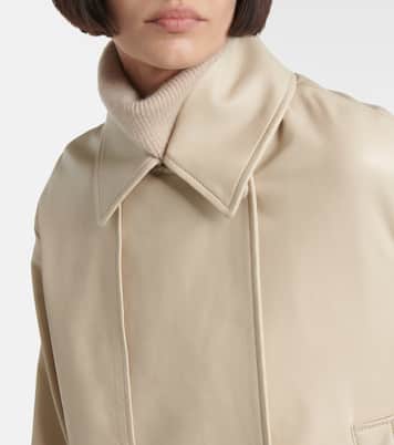 Cropped leather jacket | Joseph