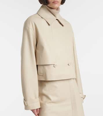 Cropped leather jacket | Joseph