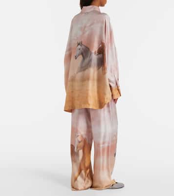 Printed silk twill shirt | The Attico