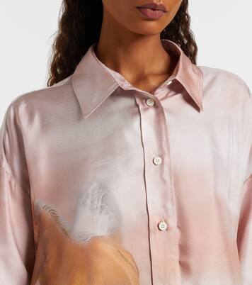 Printed silk twill shirt | The Attico