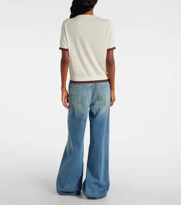 Top in cashmere e seta | Gucci