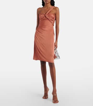 Adut 105 embellished satin sandals | Amina Muaddi