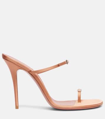 Adut 105 embellished satin sandals | Amina Muaddi