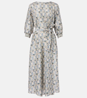 Bedrucktes Midikleid Mila aus Seide | Loro Piana