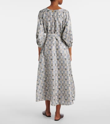 Bedrucktes Midikleid Mila aus Seide | Loro Piana