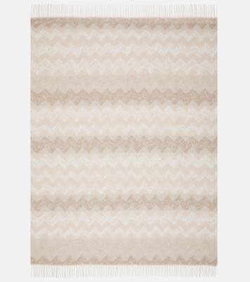 Plaid Gessetti Zigzag aus einem Wollgemisch | Missoni