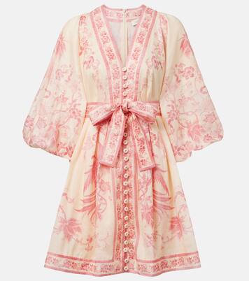 Robe Lucky en lin à fleurs | Zimmermann