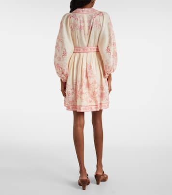 Robe Lucky en lin à fleurs | Zimmermann