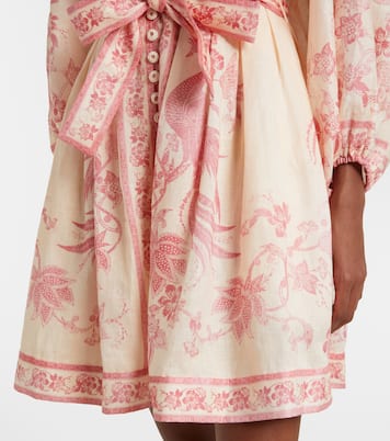 Robe Lucky en lin à fleurs | Zimmermann