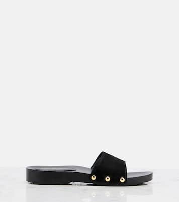 Pantoletten Riviera aus Veloursleder | Gianvito Rossi