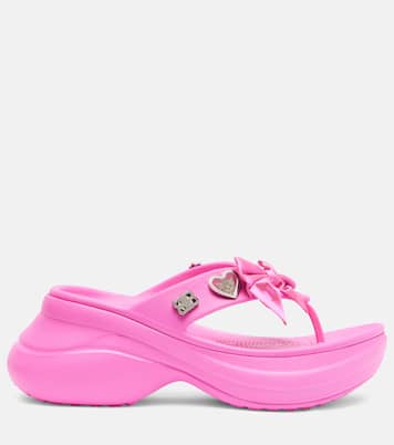 x Crocs – Tongs à plateforme Jibbitz | Balenciaga