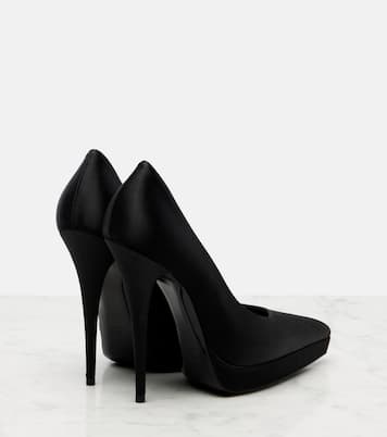 Plateau-Pumps Lisa 110 aus Satin | Saint Laurent