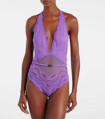 Body in pizzo e tulle | Gucci