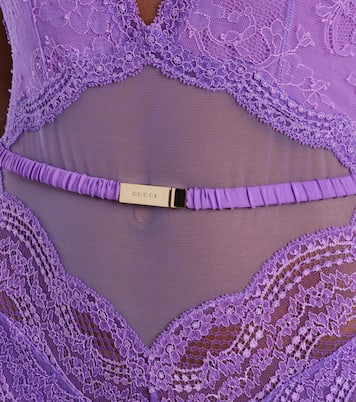 Body in pizzo e tulle | Gucci