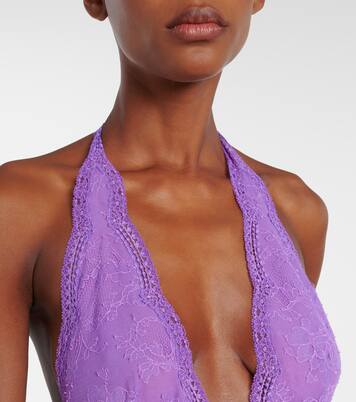 Body in pizzo e tulle | Gucci