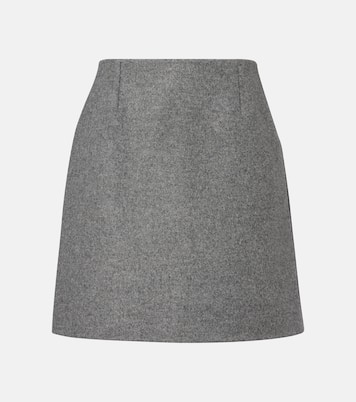 Mélange virgin wool miniskirt | Carolina Herrera