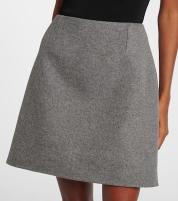 Mélange virgin wool miniskirt | Carolina Herrera