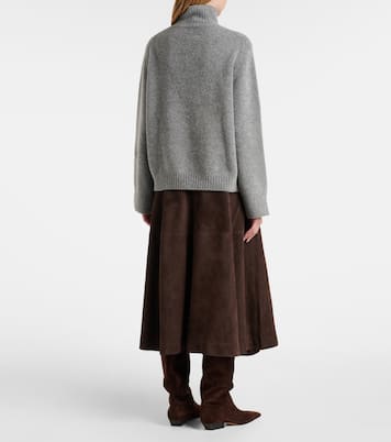 Pull à col roulé en laine et cachemire mélangés | Jardin des Orangers