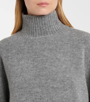 Pull à col roulé en laine et cachemire mélangés | Jardin des Orangers