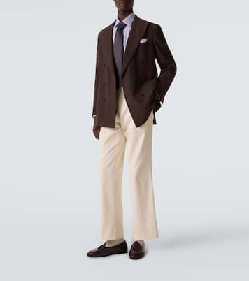 Chemise en coton à carreaux | Charvet