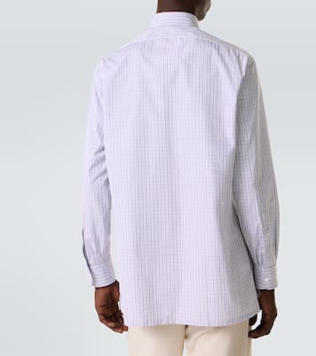 Chemise en coton à carreaux | Charvet
