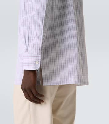 Chemise en coton à carreaux | Charvet