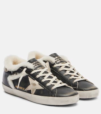 Zapatillas Super-Star de piel con borrego | Golden Goose