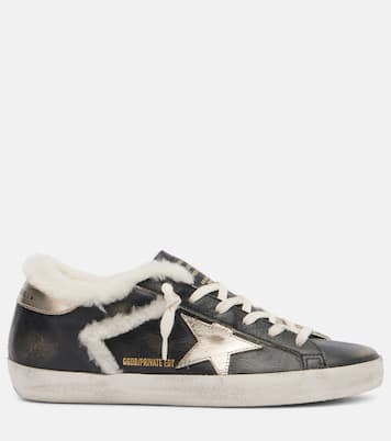 Zapatillas Super-Star de piel con borrego | Golden Goose