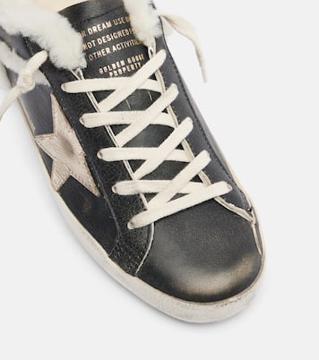 Zapatillas Super-Star de piel con borrego | Golden Goose