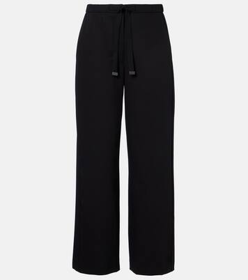 Argenta virgin wool crêpe wide-leg pants | 'S Max Mara