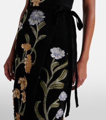 Maxikleid Cinefila Laguna aus Samt | Agua by Agua Bendita