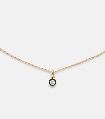 Halskette The Shadow aus 10kt Gelbgold (417/1000) mit Diamant | Stone and Strand