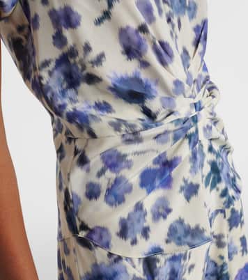 T-shirt Tullya en soie mélangée à fleurs | Isabel Marant