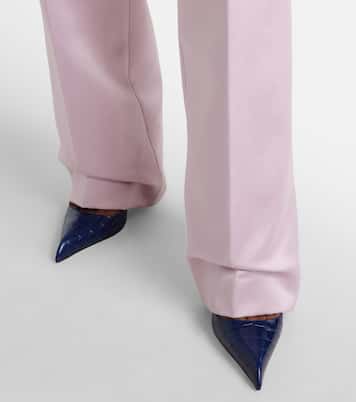 105 croc-effect leather slingback pumps | Tom Ford