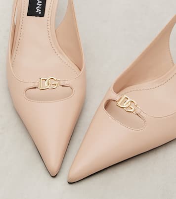 Salones destalonados Lollo DG de piel | Dolce&Gabbana