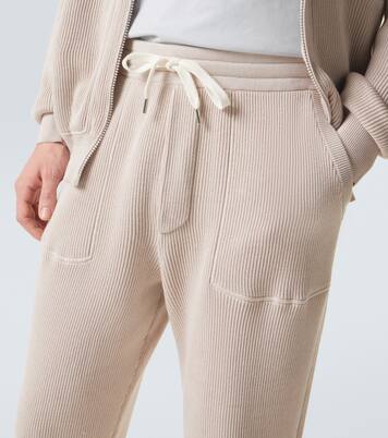 Cotton corduroy sweatpants | Brunello Cucinelli