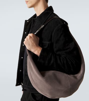 Belted suede shoulder bag | Lemaire